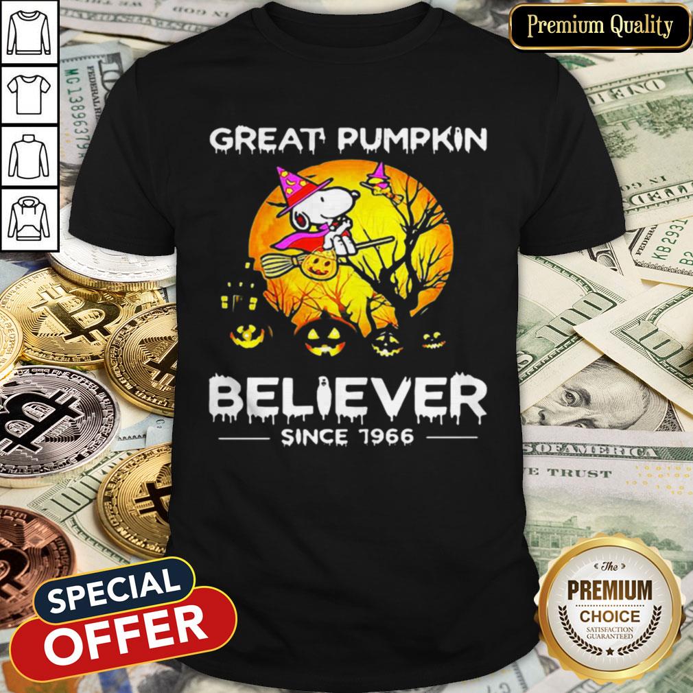 Halloween Snoopy Great Pumpkin Believer Since 1966 Shirt