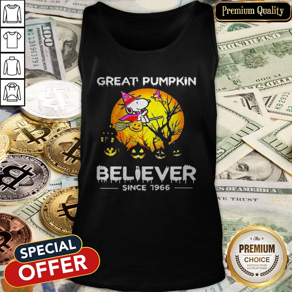 Halloween Snoopy Great Pumpkin Believer Since 1966 Tank Top