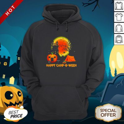 Happy Camp-O-Ween Halloween Pumpkin Moon Hoodie