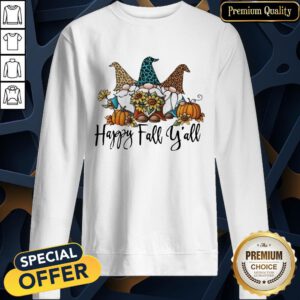 Happy Fall Y’all Gnomies Leopard SweatShirt