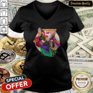 Happy Halloween Hocus Pocus Dunkin Donuts V-neck