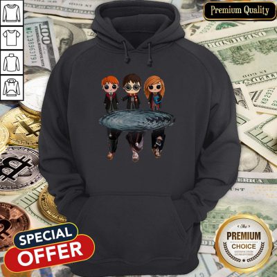 Harry Potter Ron Weasley And Hermione Reflection Water Hoodie