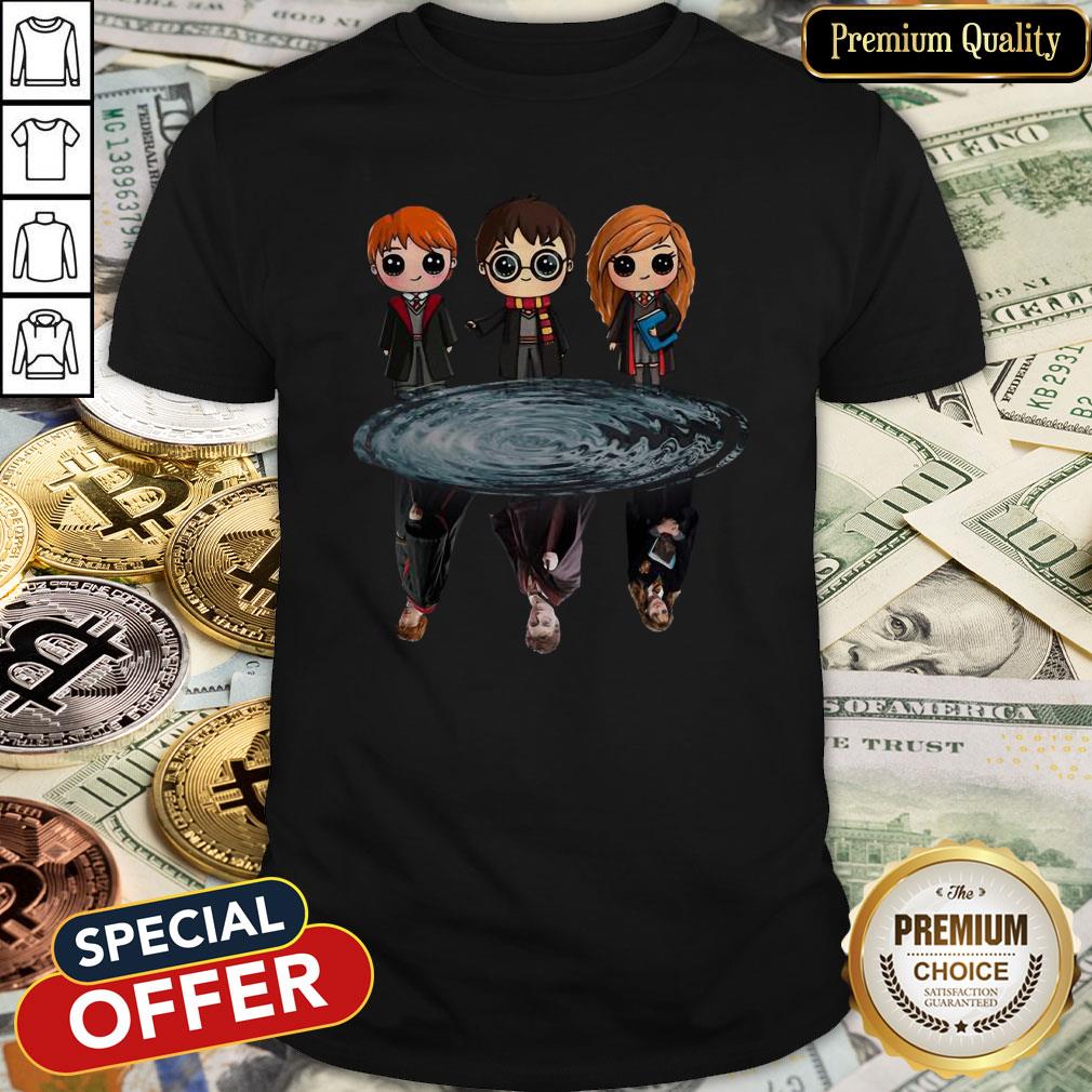 Harry Potter Ron Weasley And Hermione Reflection Water Shirt