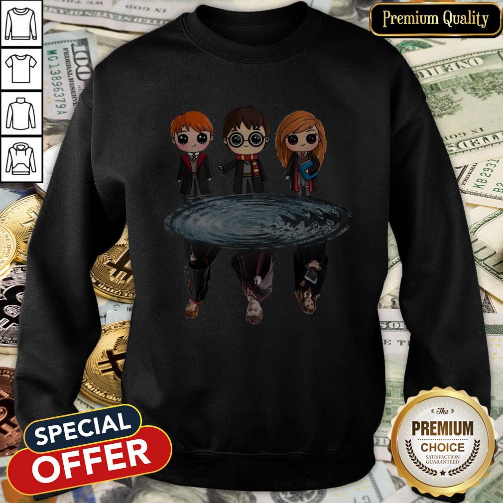 Harry Potter Ron Weasley And Hermione Reflection Water SweatShirt