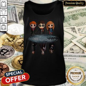 Harry Potter Ron Weasley And Hermione Reflection Water Tank Top