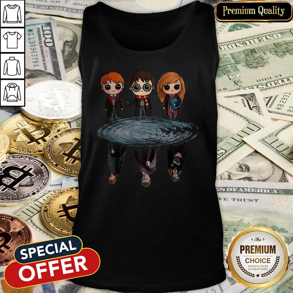 Harry Potter Ron Weasley And Hermione Reflection Water Tank Top
