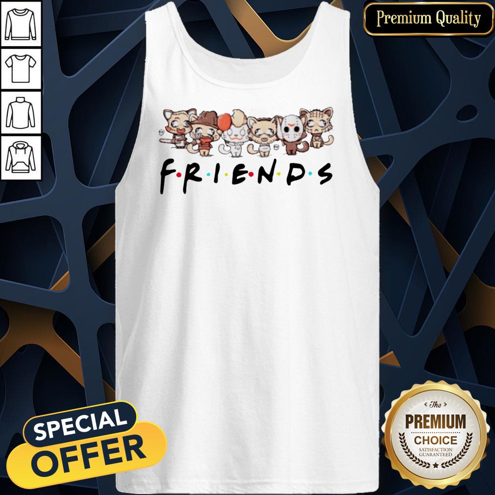 Horror Characters Cat Friends Tank Top