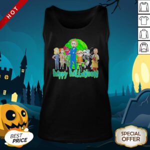 Horror Characters Rick And Morty Happy Halloween Tank Top