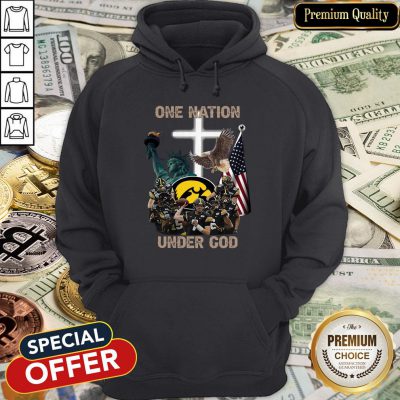 Iowa Hawkeyes One Nation Under God Hoodie