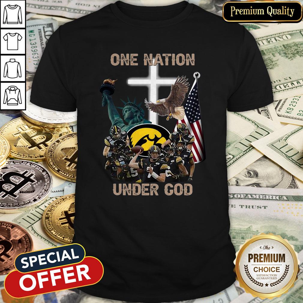 Iowa Hawkeyes One Nation Under God Shirt
