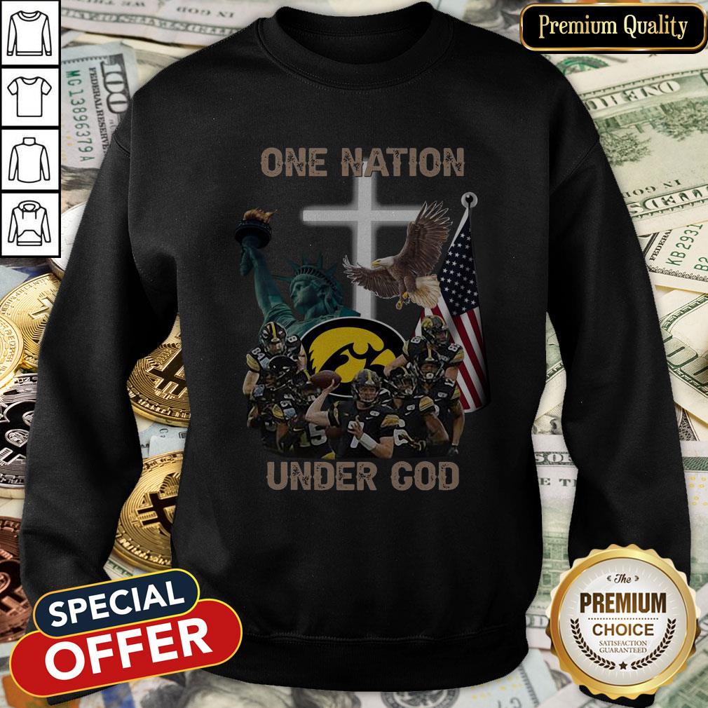 Iowa Hawkeyes One Nation Under God SweatShirt
