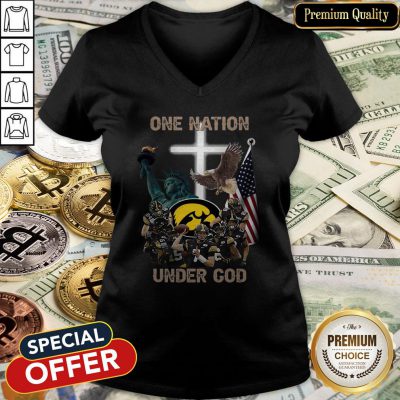 Iowa Hawkeyes One Nation Under God V-neck