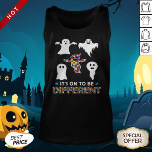 Its OK To Be Different Ghost Halloween Tank Top