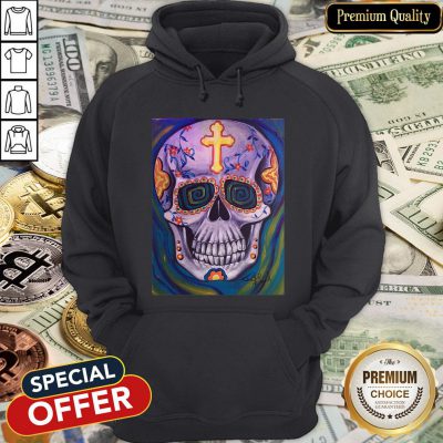 Jimmyo'S Sugar Skull Dia De Muertos Day Of Dead Hoodie