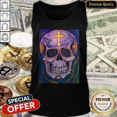 Jimmyo'S Sugar Skull Dia De Muertos Day Of Dead Tank Top