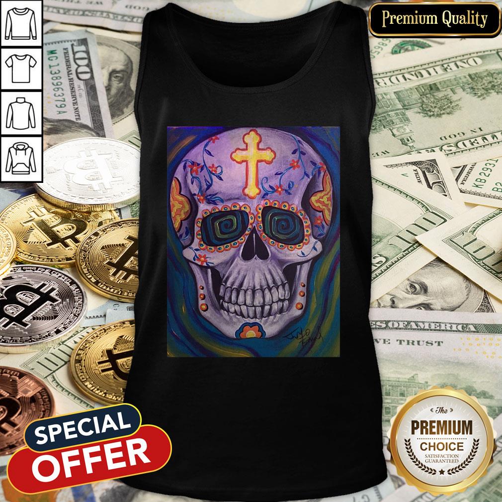 Jimmyo'S Sugar Skull Dia De Muertos Day Of Dead Tank Top
