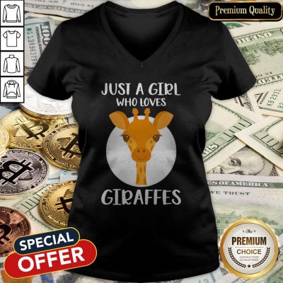 Just A Girl Who Loves Giraffes V-neck