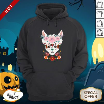 LLama Dia De Los Muertos Day Of The Dead Alpaca Calavera Hoodie