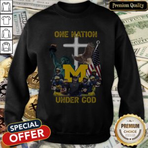 Michigan Wolverines One Nation Under God SweatShirt