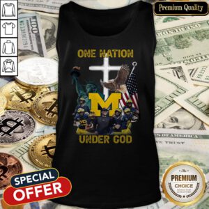 Michigan Wolverines One Nation Under God Tank Top