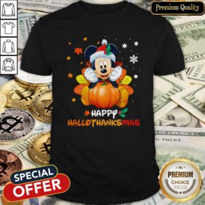Mickey Mouse Happy Hallothanksmas Shirt