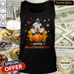 Mickey Mouse Happy Hallothanksmas Tank Top