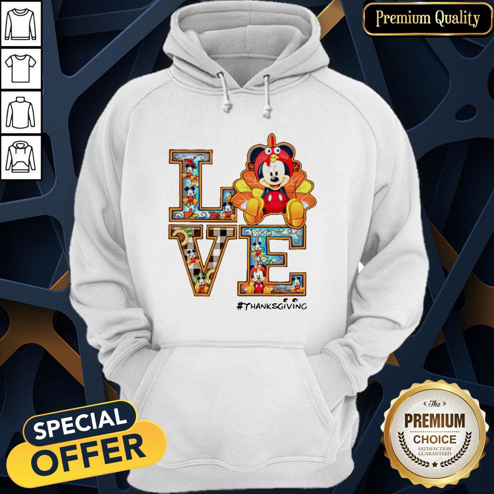 Mickey Mouse Love Thanksgiving Hoodie