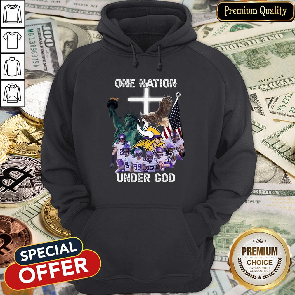Minnesota Vikings One Nation Under God Hoodie