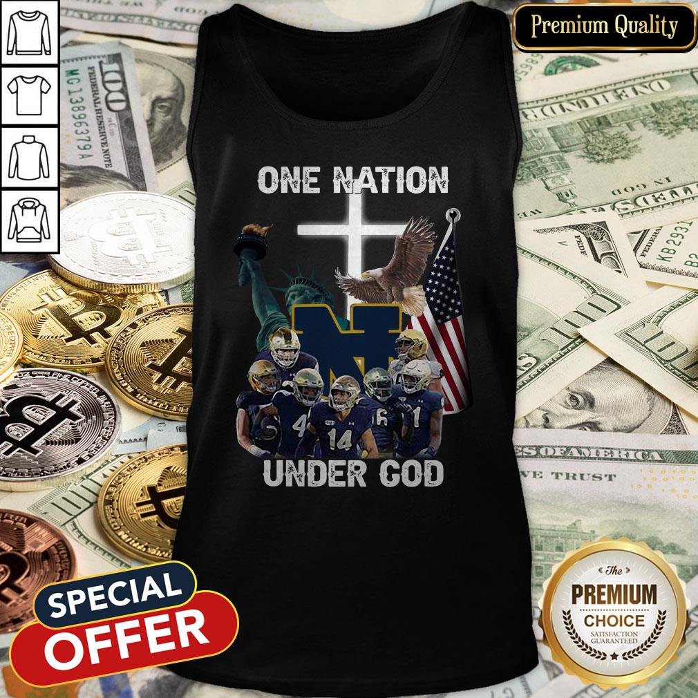 Notre Dame Fighting Irish One Nation Under God Tank Top