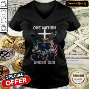 Notre Dame Fighting Irish One Nation Under God V-neck