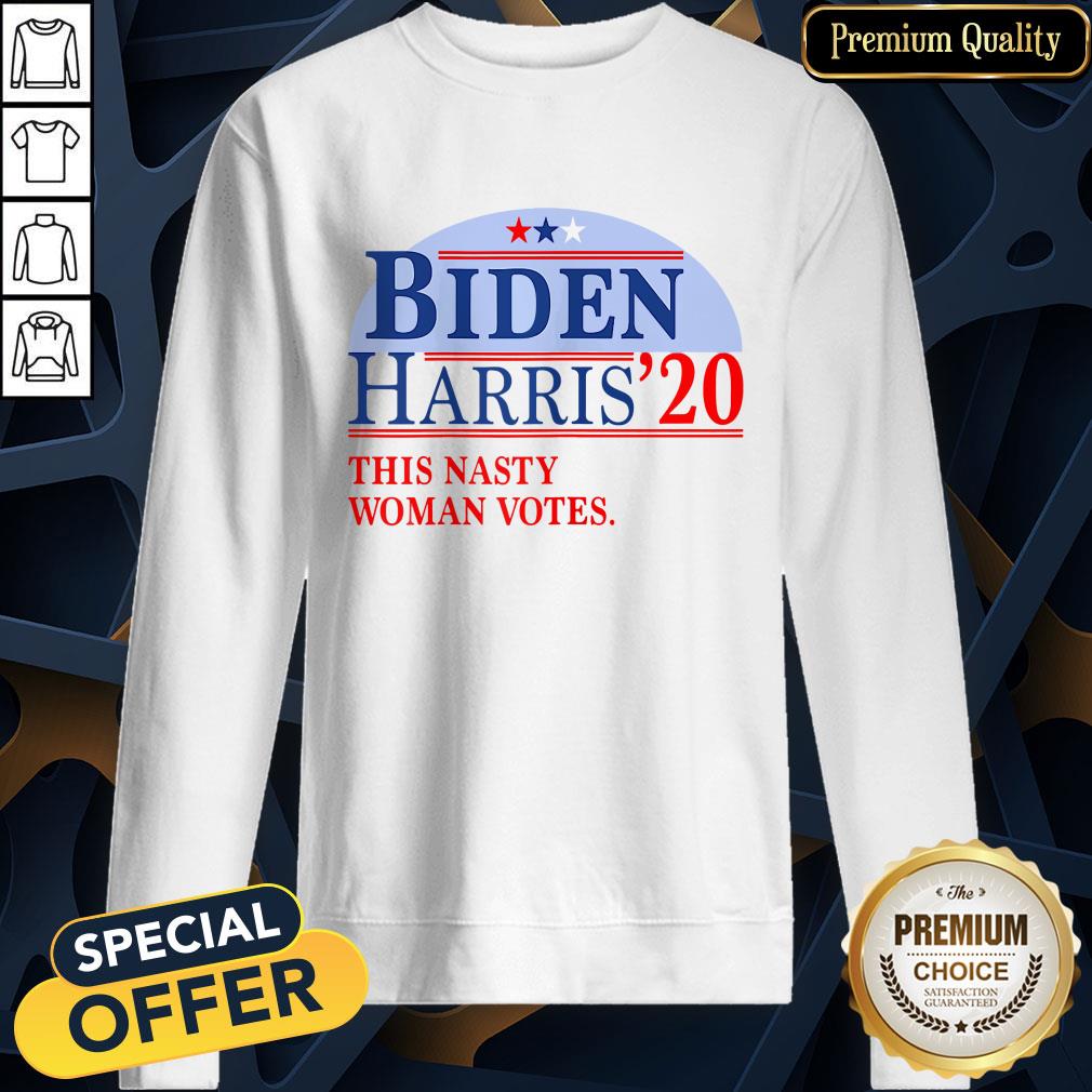 Official Biden Harris 2020 This Nasty Woman Votes SweatShirt