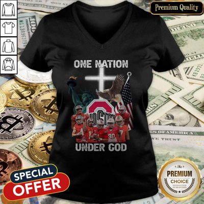 Ohio State Buckeyes One Nation Under God V-neck