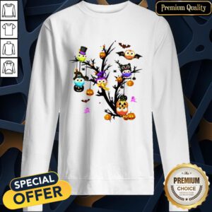 Owls Pumpkin Tree Halloween SweatShirt