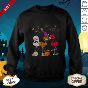 Perfect Flamingo Witch Halloween SweatShirt