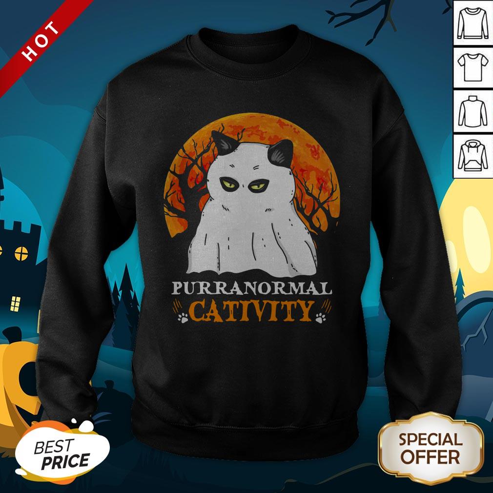 Purranormal Cativity Boo Halloween SweatShirt
