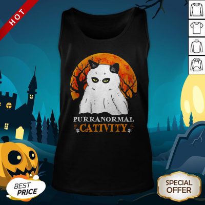 Purranormal Cativity Boo Halloween Tank Top