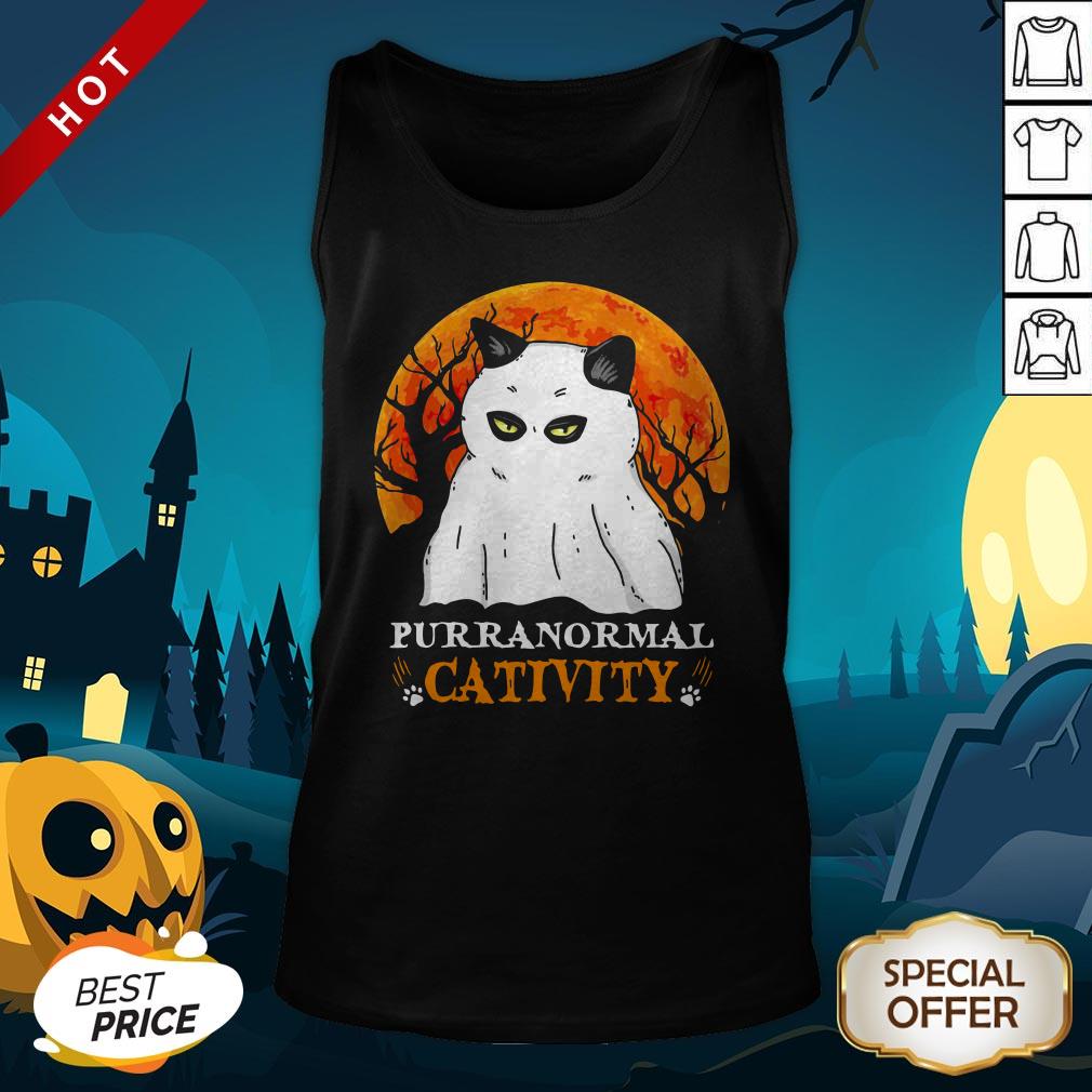 Purranormal Cativity Boo Halloween Tank Top