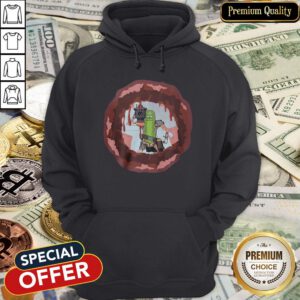 Rick And Morty Badass Pickle Rick Blow A Hole In The Chest Hoodie