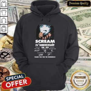 Scream TV Series 24th Anniversary 1996-2020 Signature Thank You For The Memories Hoodie