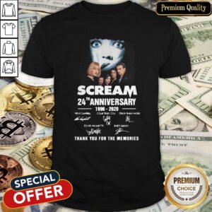 Scream TV Series 24th Anniversary 1996-2020 Signature Thank You For The Memories Shirt