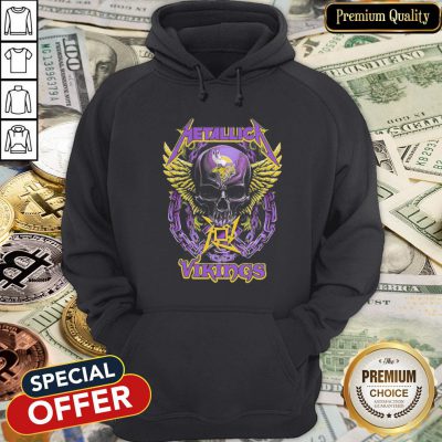 Skull Metallic Vikings Halloween Hoodie