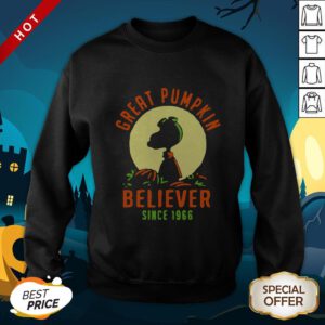 Snoopy Great Pumpkin Believer Since 1966 Halloween SweatShirt