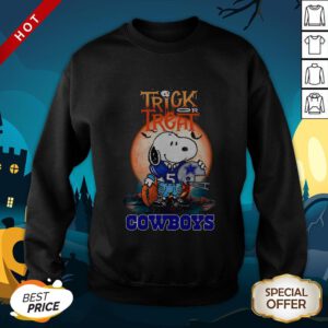 Snoopy Trick Or Treat Dallas Cowboys Halloween SweatShirt
