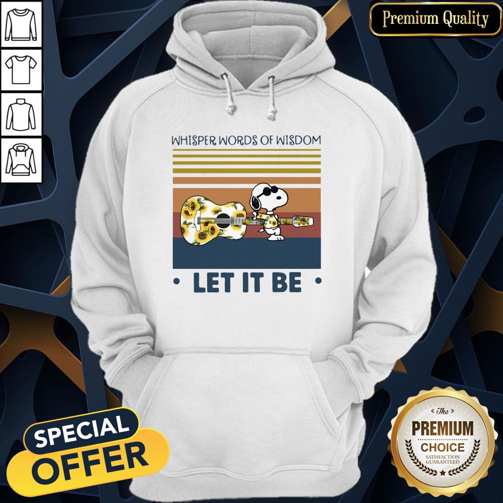 Snoopy Whisper Words Of Wisdom Let It Be Vintage Hoodie
