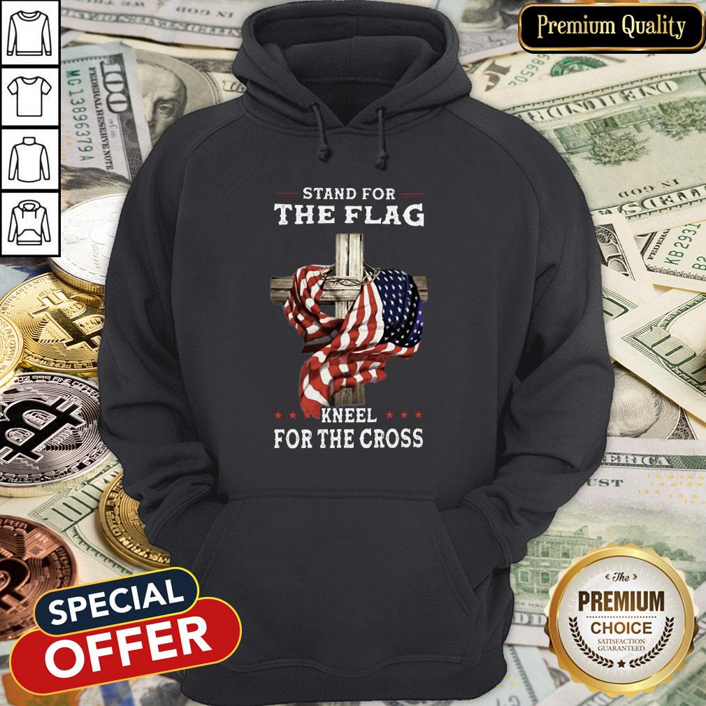 Stand For The Flag America Kneel For The Cross Hoodie