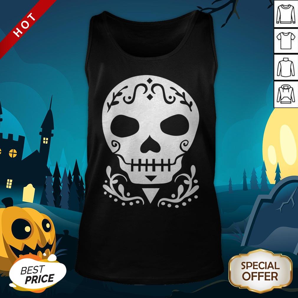 Sugar Skull Mexican Dia De Muertos Day Of The Dead Tank Top