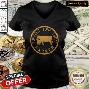 Support Your Local Farmer V-neck