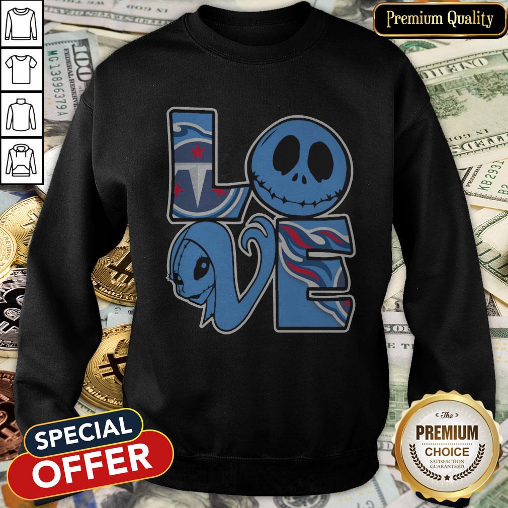 Tennessee Titans Jack Skellington And Sally Love SweatShirt