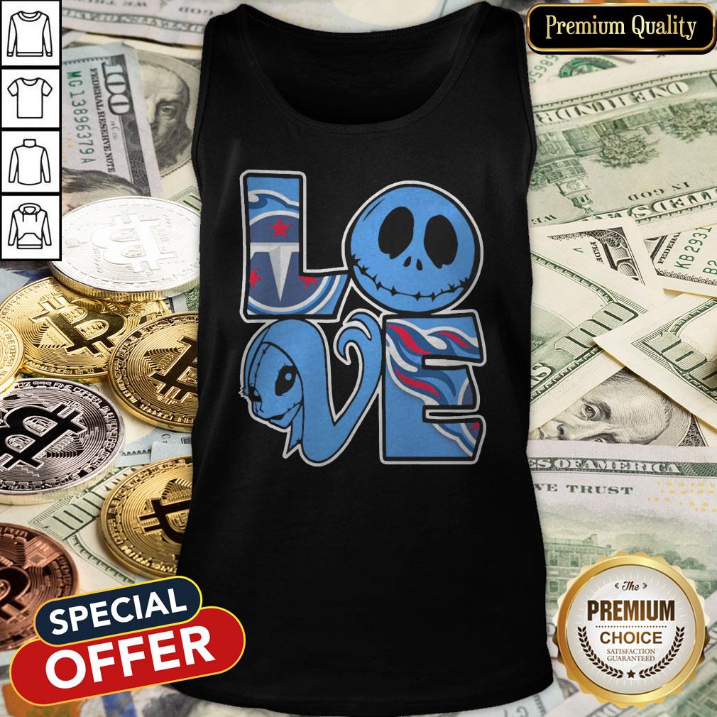 Tennessee Titans Jack Skellington And Sally Love Tank Top