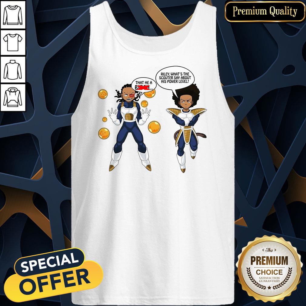 That The A Biech Riley What’s The Scouter Say About His Power Level Tank Top